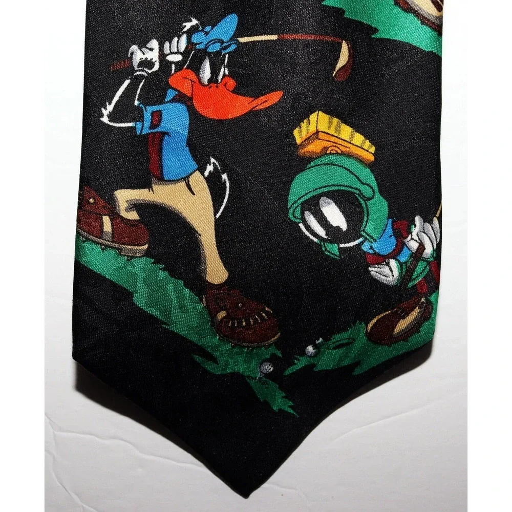 Vintage‎ Looney Tunes Golf Neck Tie 1994 Golfing Characters Tie